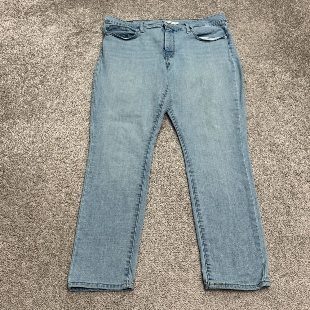 Levi's 311 Shaping Skinny Denim Jeans Womens 33 Light Wash Blue Stretch Mid Rise